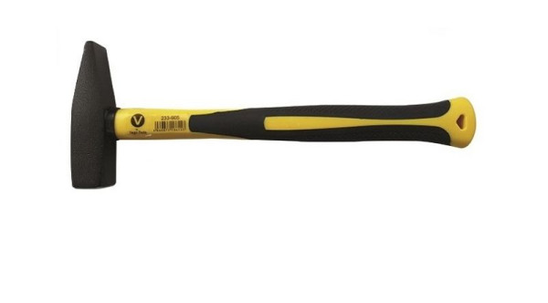 VaGo-Tools Schlosserhammer Fiberglasstiel 300g Schlosser Hammer Hämmer Stielschutz, 233-903-1_mv