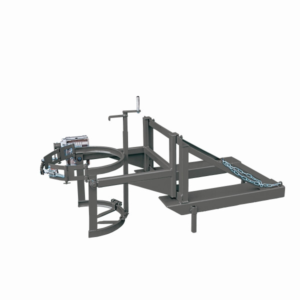 Eichinger Industrie Fasskipper oben und unten Halterung, Kurbel, 1 x Fass anthrazitgrau, 22350100000096