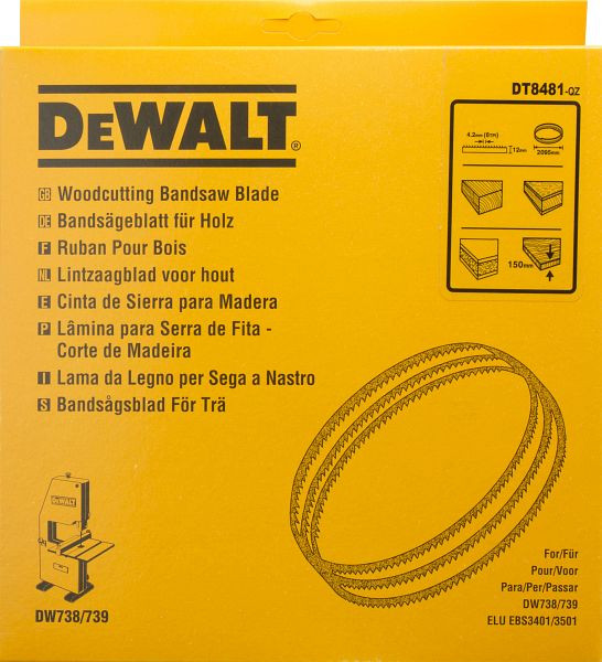 DeWalt Bandsägeblatt 2095x12x0,6mm 4,2mm, speziell gehärtete Zahnreihen, DT8481-QZ