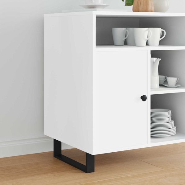 vidaXL Möbelbeine 12-teilig Schwarz 341 x 40,5 x 100 mm Eisen, 864809