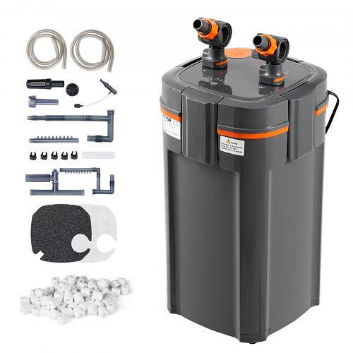 VEVOR Aquariumfilter 225 GPH, 2-stufiger Kanisterfilter 208L, ultra-leiser interner Aquariumfilter, SZXGLQ850LH0AVE35V2