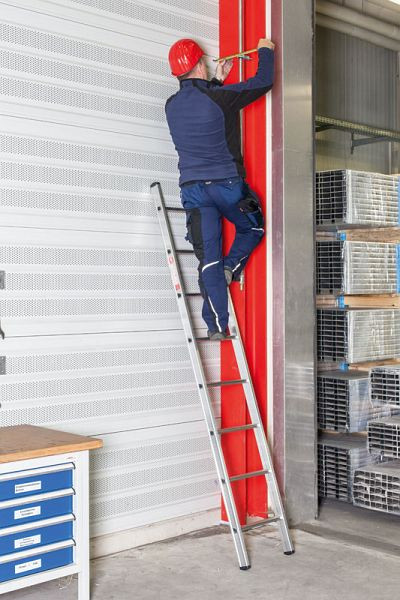 Euroline Alu-Sprossenanlegeleiter Modell Nr. 3 mit Taverse mit 26 Stufen, 7,4m Länge, 3018826