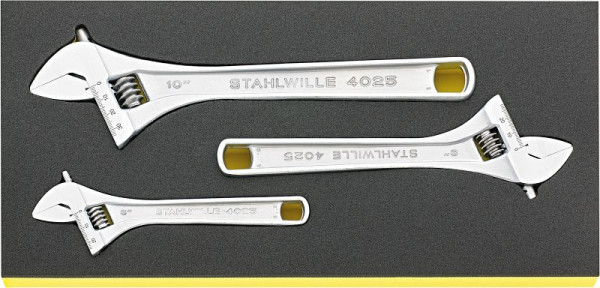 STAHLWILLE Werkzeug-Sortiment Nr.TCS 4025/3 1/3-Teilung 3-teilig, 96838797