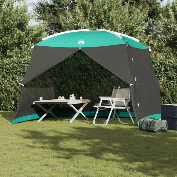 vidaXL Camping-Moskito-Netz mit Tür Grün 4-Personen Wasserdicht, 4100689