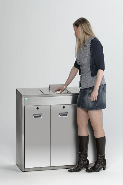 VAR Wertstoffsortiersystem, 144 Liter Edelstahl, 21230, 4030695212309