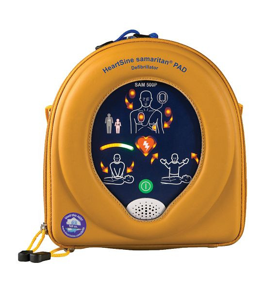 MedX5 HeartSine SAM 500P Defibrillator mit Reanimationskontrolle & Echtzeitanweisungen. Lebensretter, mit Qualitätskontrolle zur Herzdruckmassage, 1-53556