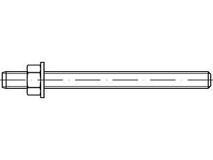 ART 88523 FISCHER-Gewindestangen Stahl gal Zn FIS A M 6 x 85 VE=S (20 Stück)
