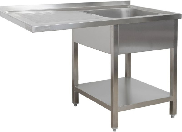A&S Polarny Spülzentrum 1200 x 600 x 850 mm 1 Becken rechts, mit Grundboden, 600 mm Tiefe, SPZG1261BR