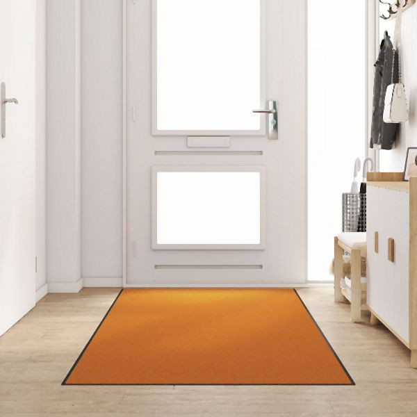 vidaXL Waschbare Fußmatte Orange 120x250 cm Abmessung, 4100745