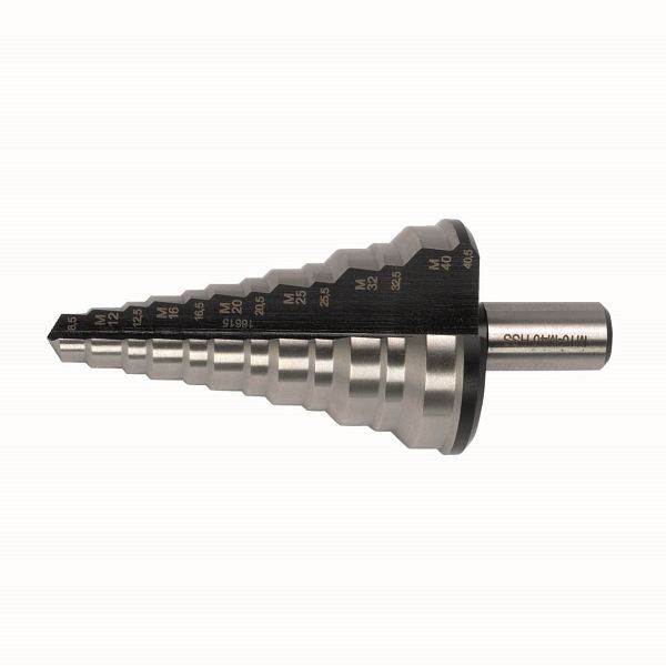 BRINKO Stufenbohrer, metrisch, mit 11 Stufen, HSS mit 2 Schneiden, 918-1