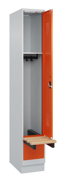 C+P Spind Evolo PLUS, 1 Abteile, 1950x300x815mm, 7035/2004, Zylinderschloss, 049040-10 S10029