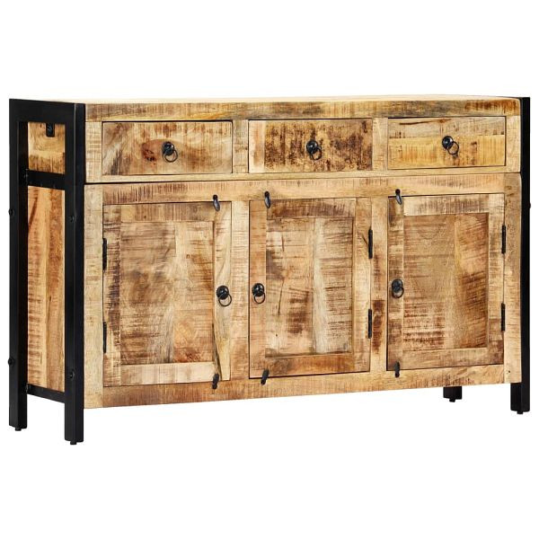 vidaXL Sideboard 120 x 35 x 76 cm Massivholz Mango, 247445