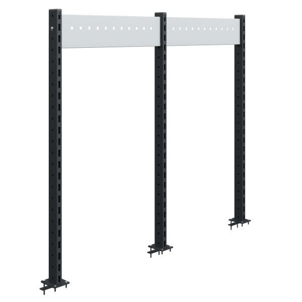 SOFAME 3 Tragsäulen H1200 mm mit 2 Quertraversen B865 mm, Himmelblau RAL 5015, W010080114BI