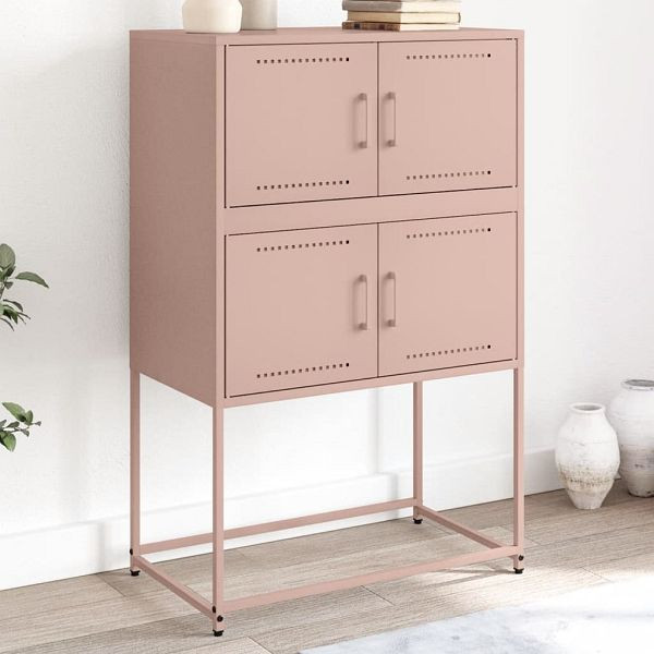 vidaXL Sideboard Rosa 68,5x38,5x107 cm Stahl, Top-Qualität, 846483