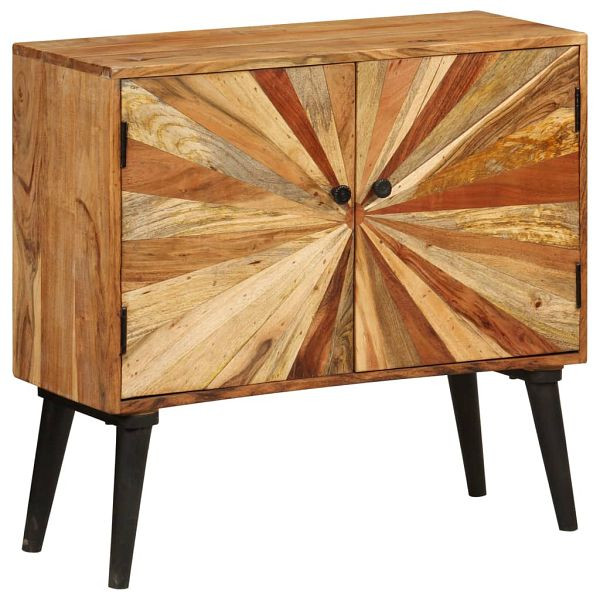 vidaXL Sideboard Massivholz Mango 85x30x75 cm, zeitlos, 246166