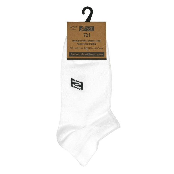 NITRAS Sneaker-Socken, Polyamid / Elasthan, Größe: 50, Farbe: weiß, VE: 336 Paar, 721-1100-50