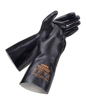 uvex Chemikalienschutzhandschuh rubiflex ESD NB35A, Kategorie III, Größe 9, VE: 10 Paar, 311742