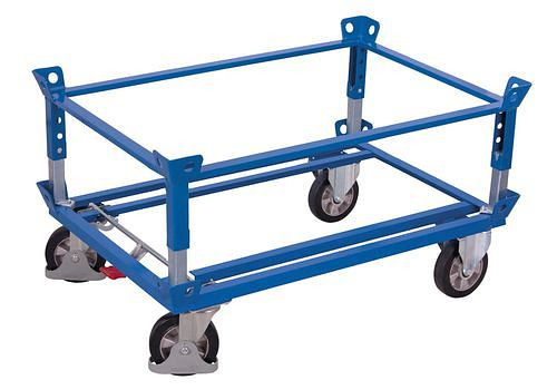 DENIOS Fahrgestell aus Stahl, mit TPE-Rollen, 1210 x 810 x 650 mm, 272661