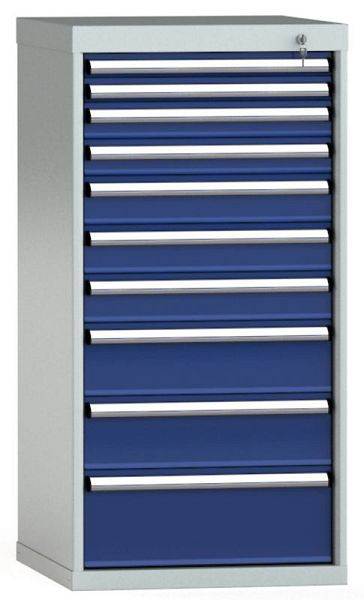 KLW Schubladenschrank 1150 x 572 x 605 mm H x B x T, Einbaumaß: 150 mm, Einteilung: 27x27 Einheiten, EA / 100 kg, SEA1150-10EP-001
