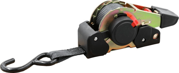 Kunzer Automatischer Ratschengurt mit S-Haken 2,5 cm breit 320 cm lang Bruchkraft: 320daN/640daN, ZG 2,5 AUTOMATIK