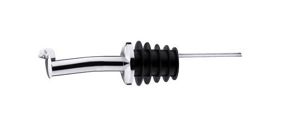 Contacto Flaschenausgießer mit Kläppchen 12 cm Pfropfen mit Luftrohr, 367/101