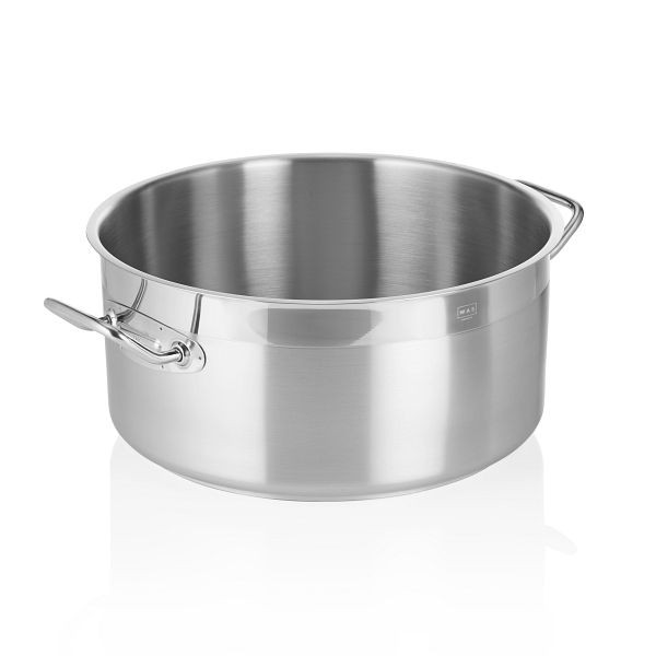 WAS Bratentopf Cookware 21, 32 cm Durchmesser, flache Ausführung, 2109360