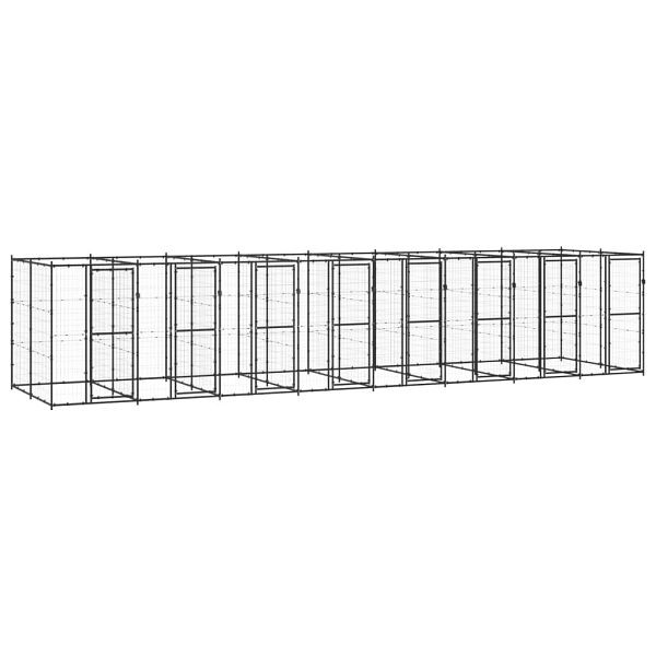 vidaXL Outdoor-Hundezwinger Stahl 19,36 m², 3082266