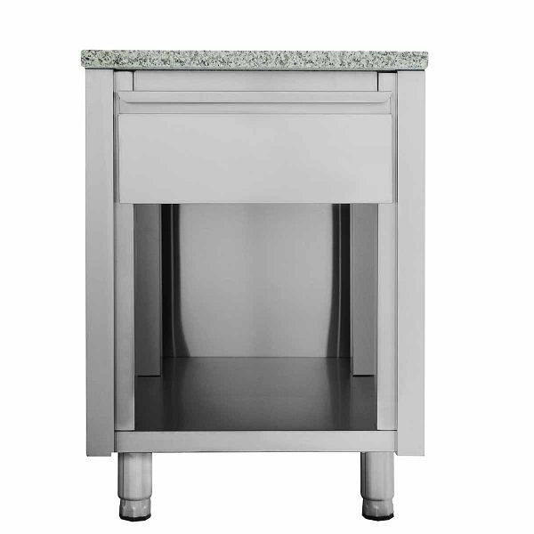 Vaiotec EASYLINE Kassentisch 800 mit Schublade B600 "grau", 60x82x85 cm, 10070