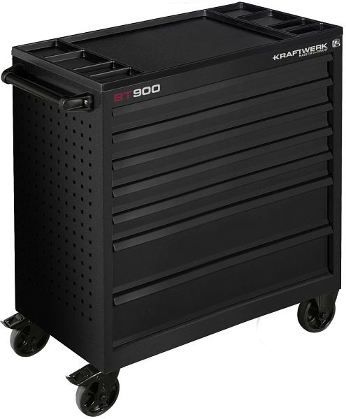 Kraftwerk Werkstattwagen BT900 7 Schubladen schwarz, leer, 101.217.BLK
