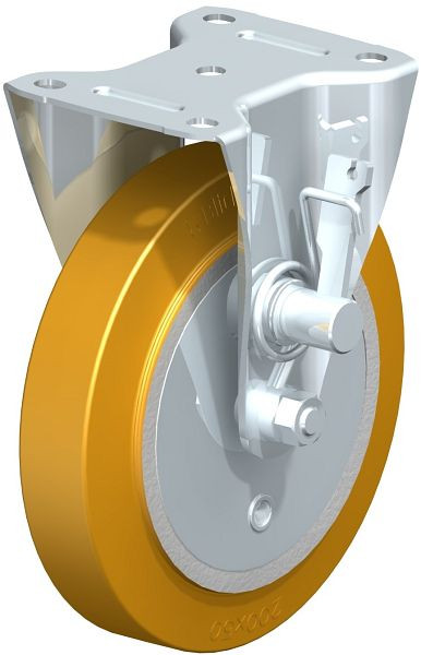 Blickle B-GTH 200K-TMR Bockrolle mit Totmannbremse, Blickle Extrathane®, Hellbraun, 842760