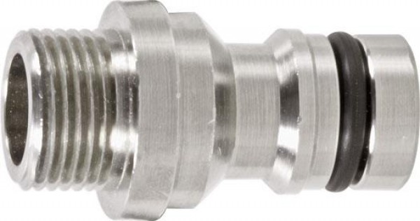 GEKA plus-Gerätestecker "Stecksystem", AG G 3/8" MS Ni, VE: 5 Stück, 46.1709.8