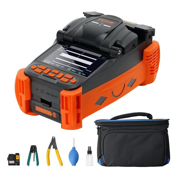 VEVOR Glasfaser Spleißgerät 4 Motoren Faserdurchmesser 125-150μm(Mantel) 250-1000μm(Beschichtung) Verschmelzungsverlust, GXRJJXXDZ4PKP9QOMV2