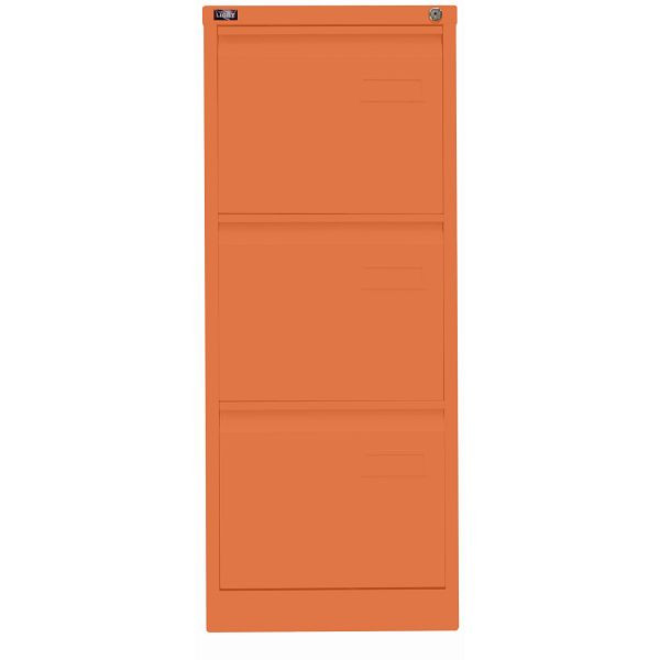 Bisley LIGHT Hängeregistraturschrank LIGHT, einbahnig, 3 HR-Schubladen, 603 orange, IPCCA13603