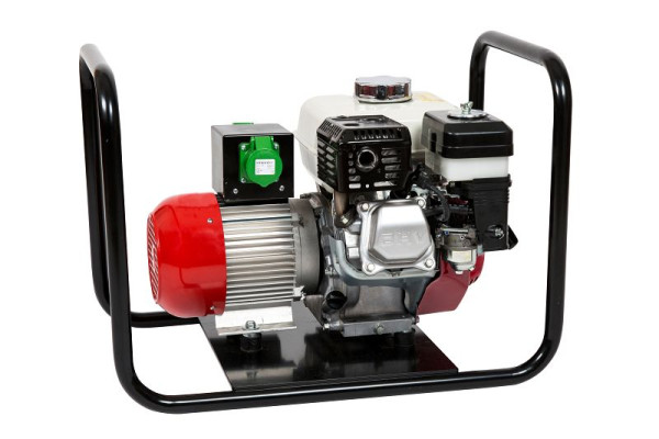 ELMAG Benzin-Hochfrequenz Umformer, Modell HFUM 2kVA, HONDA-Benzinmotor GX160 auf 42V/200Hz, Strom 21A, 63271