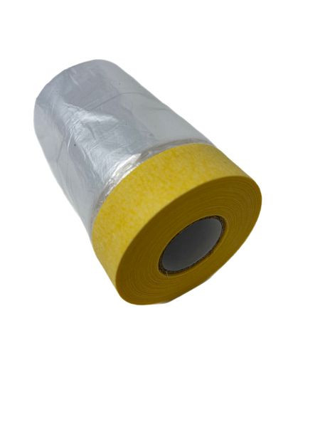 VaGo-Tools Abdeckfolie mit Malerkrepp Masker Tape 550mm x 33m, 401-550-33x1_lv