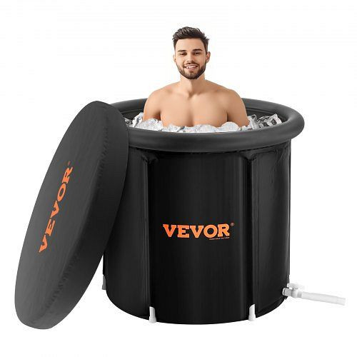 VEVOR Eisbadewanne Eistonne Sportler Kaltwassertherapie Aufblasbar 85x75cm 330L, YCQHK7585000VSL1PV0