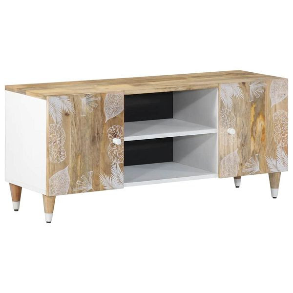 vidaXL TV-Schrank 105x33,5x46 cm Massivholz Mango, 4018664