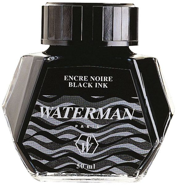 WATERMAN Tinte - Glasflacon, schwarz, VE: 0,05 L, S0110710