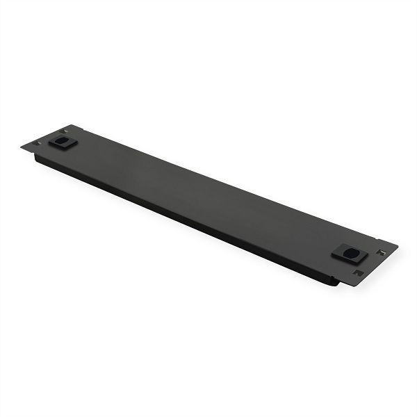 ROLINE 19"-Blindplatte Snap-in, 2 Höheneinheiten, RAL 9005 schwarz, 26.30.0001