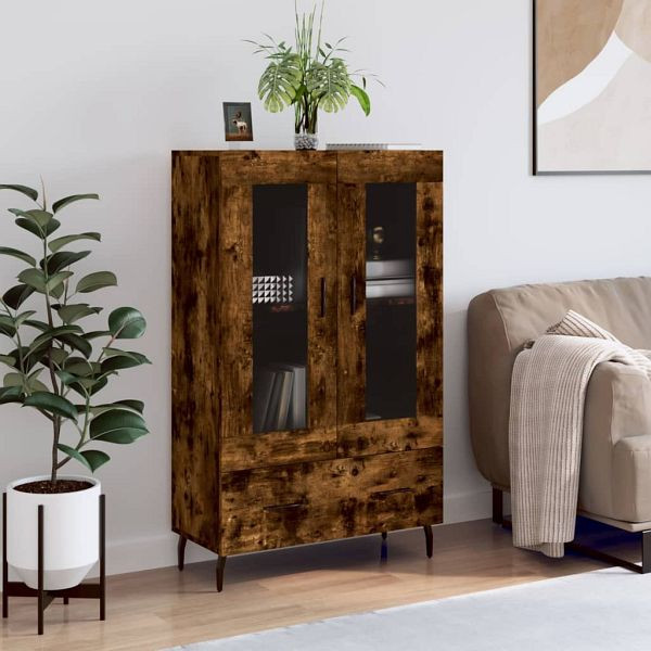 vidaXL Highboard Räuchereiche 69,5x31x115 cm Holzwerkstoff, 828321