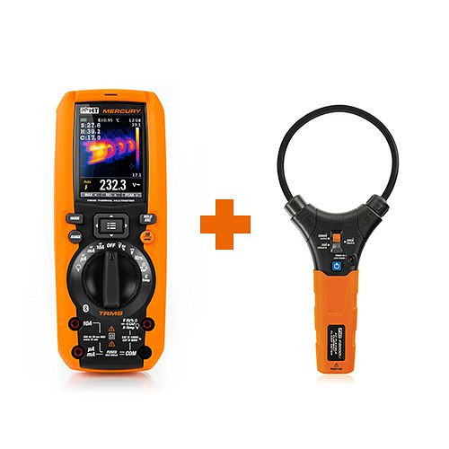 HT Instruments Aktionspaket Mercury Multimeter inkl. Thermographie und F3000U flexiber Stromwandler, 1010755