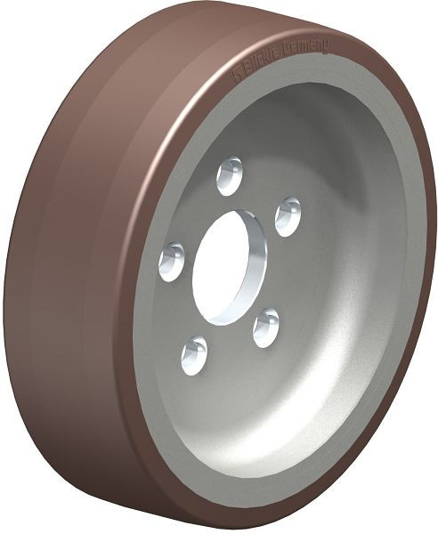 Blickle GBA 302/5 Rad aus Blickle Besthane®, Braun, 754336