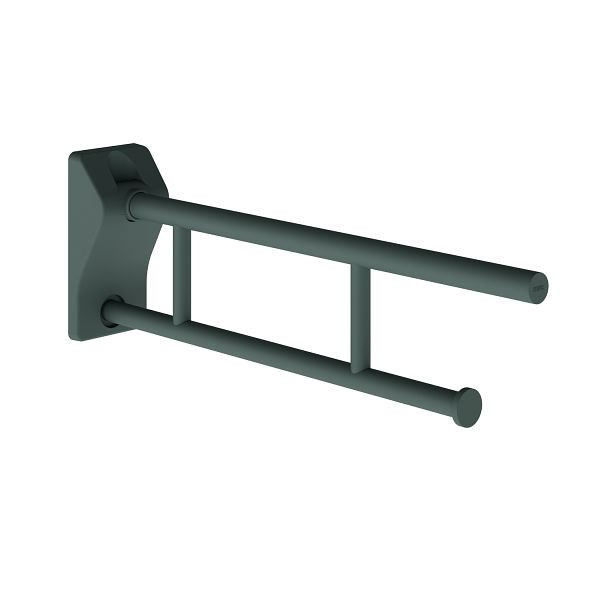 KWC Stützklappgriff, MEDCARE, Edelstahl, grau, 113x234x700 mm, WC-Rollenhalter, 3600003778
