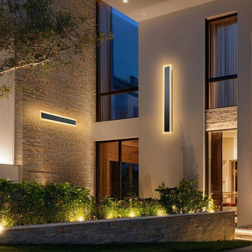 VEVOR Außenwandleuchte 23,6", Moderne Streifen, 3000K Warmweiß, IP65, rostfrei, für Haus, Veranda, Garage, HWBDBDRGBDDF9TMGZ001V7