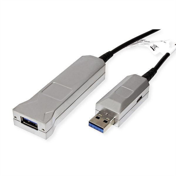 ROLINE USB 3.2 Gen 1 Aktives Repeater Kabel (AOC), ST/BU, 30 m, 12.04.1079