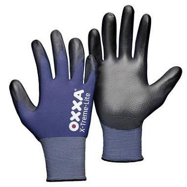 OXXA Handschuh X-Treme-Lite 51-100, schwarz/blau, VE: 12 Paar, Größe: 8, 15110008