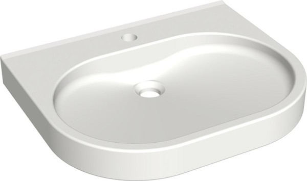 KWC Einzelwaschtisch, VARIUS, Miranit, 550x120x450 mm, barrierefrei, 2030020961