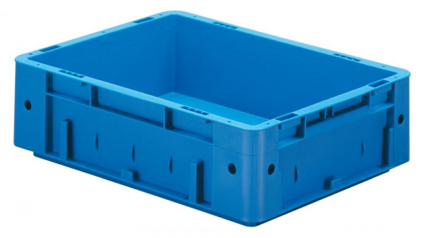 LA-KA-PE VTK 400/120-0, Euro-Schwerlast-Behälter, grau, Wände und Boden geschlossen, VE: 4 Stück, 17512 02 05