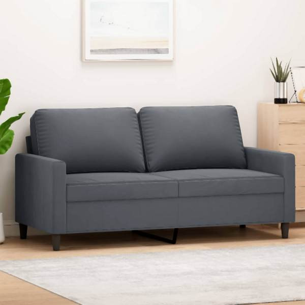 vidaXL 2-Sitzer-Sofa Dunkelgrau 140 cm Samt, Füllung: Schaumstoff, 359200