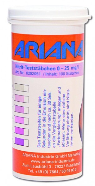 Ariana Nitrit Teststäbchen (100St.), 0292051